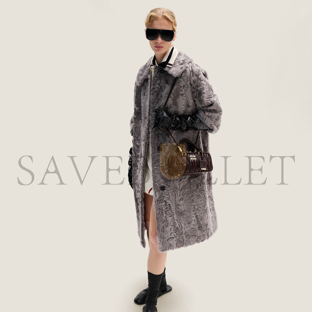 M1v M1v arcadie matelassÉ nappa leather bag 5bb142 (22*10.5*7.5cm)
